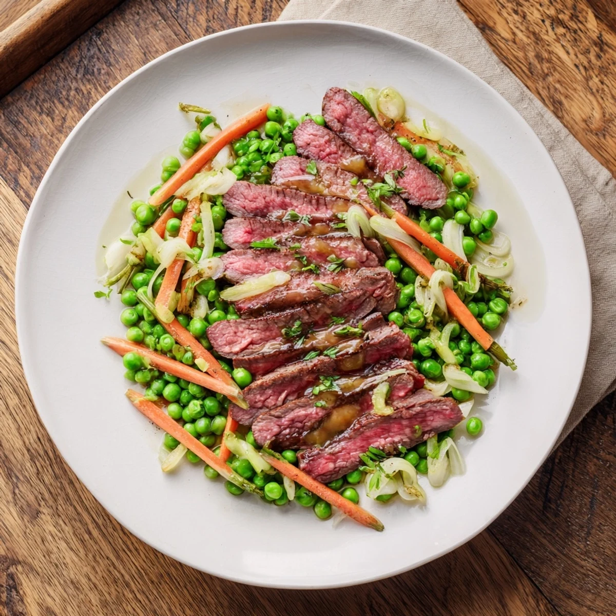 This delicious Skillet Beef Stir-Fry features succulent beef and colorful vegetables, perfect for dinner.