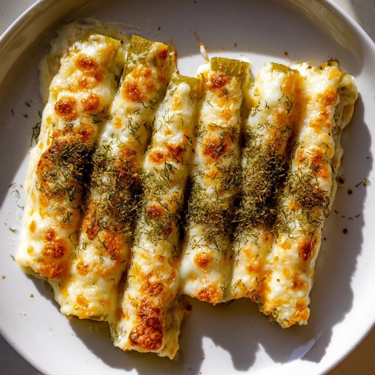 Melted Cheese Pickle Rolls