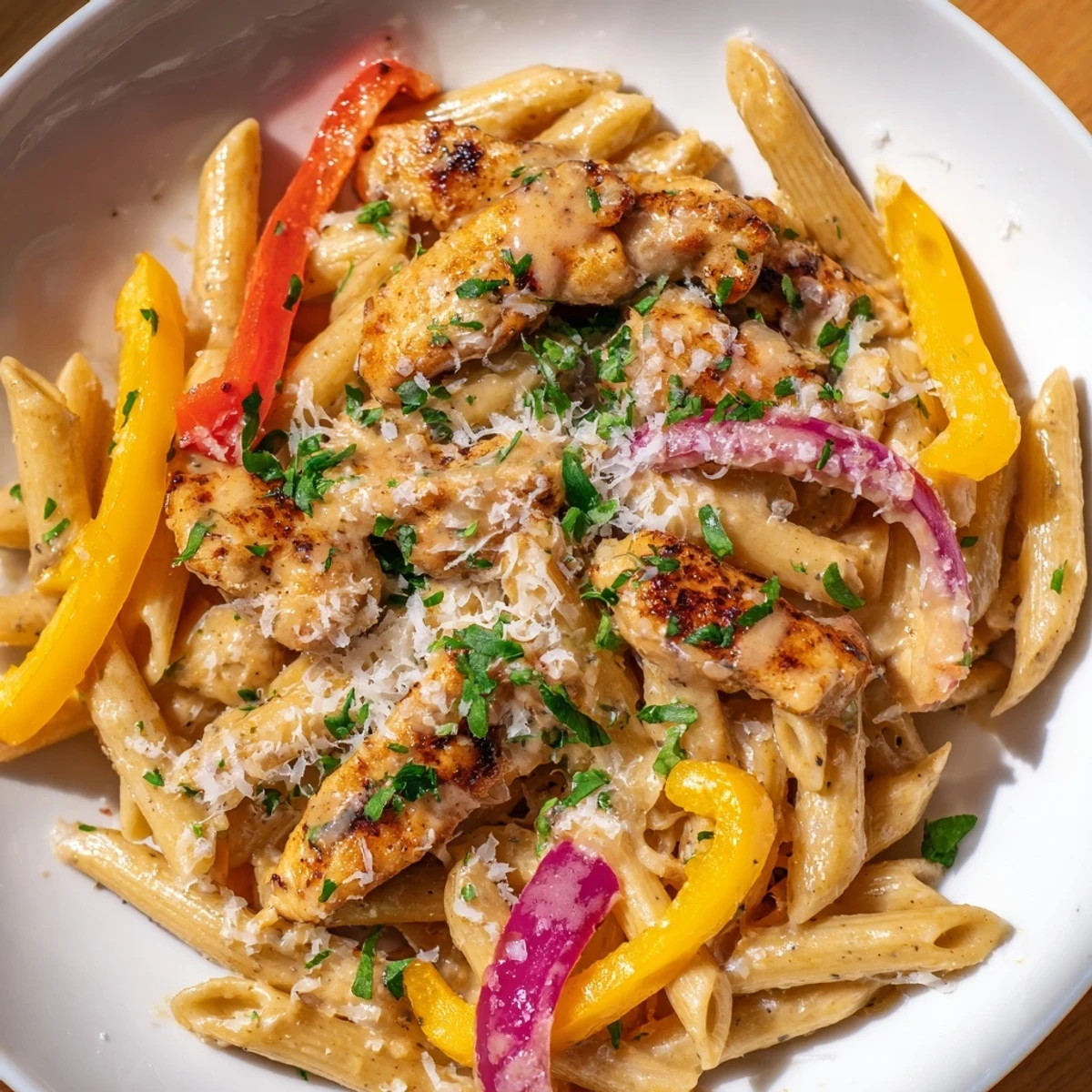 Bold creamy Cajun chicken pasta