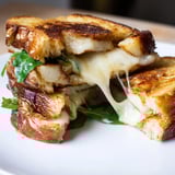 Crispy halloumi grilled cheese