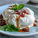 Honey Peach Burrata Toast
