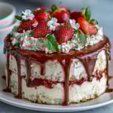 Spring Floral Drip Cake