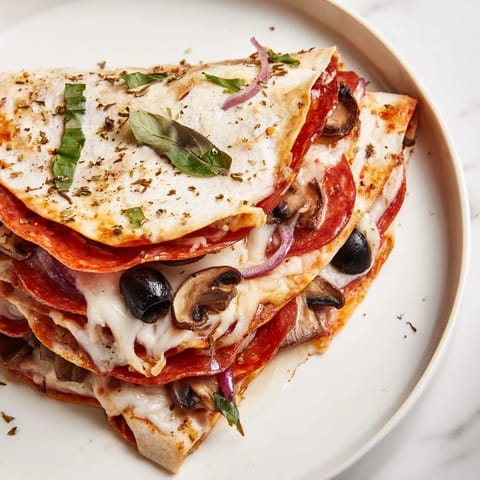 Cheesy Tortilla Pizza Wrap