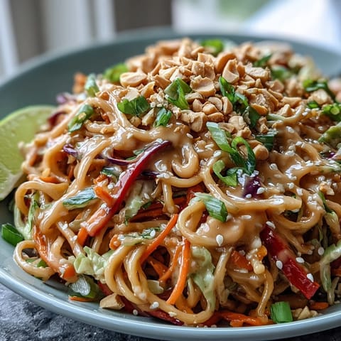 Asian Peanut Noodle Bowl