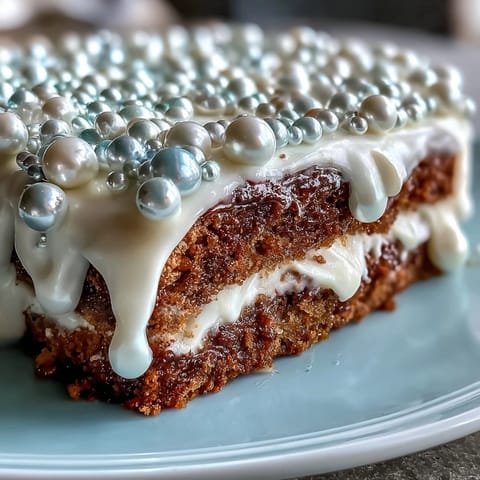 Elegant Communion Party Sheet Cake with Pearl Fondant, adorned with shimmering edible pearls and smooth fondant finish.
