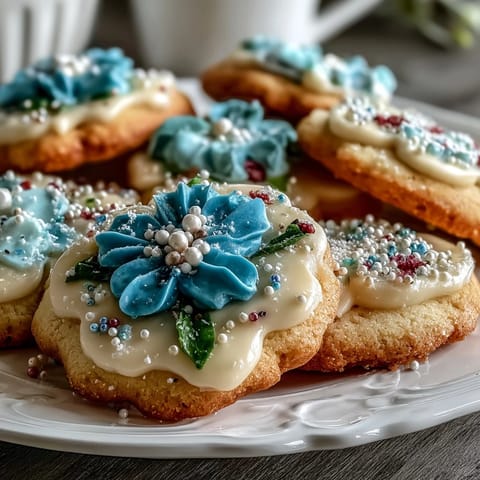 Spring Cookies Flower Shortbread Icing