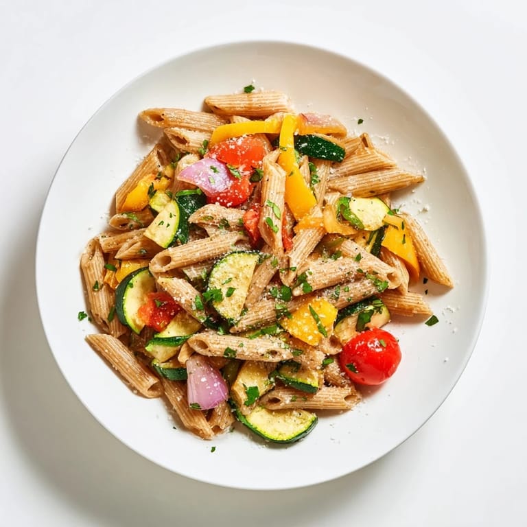 Warm bowl of lentil pasta: a delicious, dairy-free meal with fresh herbs and a satisfying lentil pasta texture.