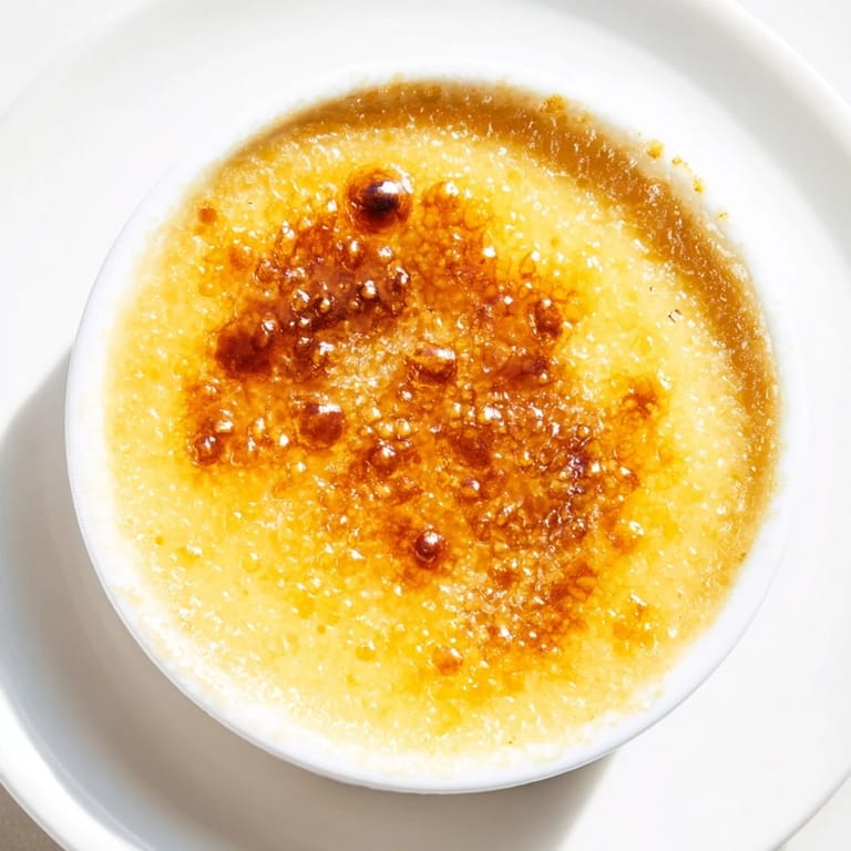 Crisp, crackling caramelized sugar crowns the rich custard of this easy 3-Ingredient Crème Brûlée.