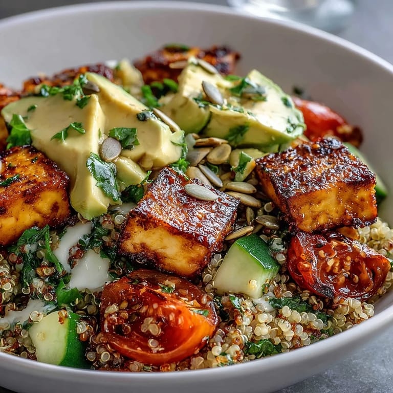 A nourishing Simple Grain Bowl offers fluffy rice, grilled chicken, cucumber, and red onion, perfect for lunch.