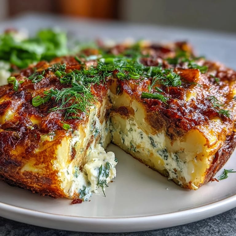 Fluffy baked frittata with fresh asparagus, crumbled goat cheese, and herbs, ideal for a flavorful spring brunch centerpiece.