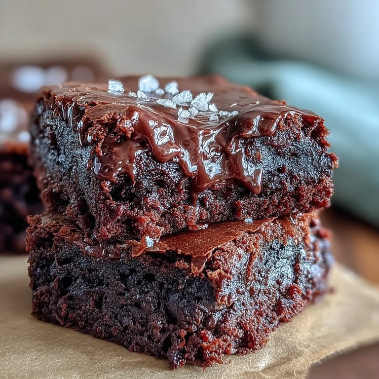 Decadent Tahini Chocolate Brownies, showcasing a beautiful marbled tahini topping.