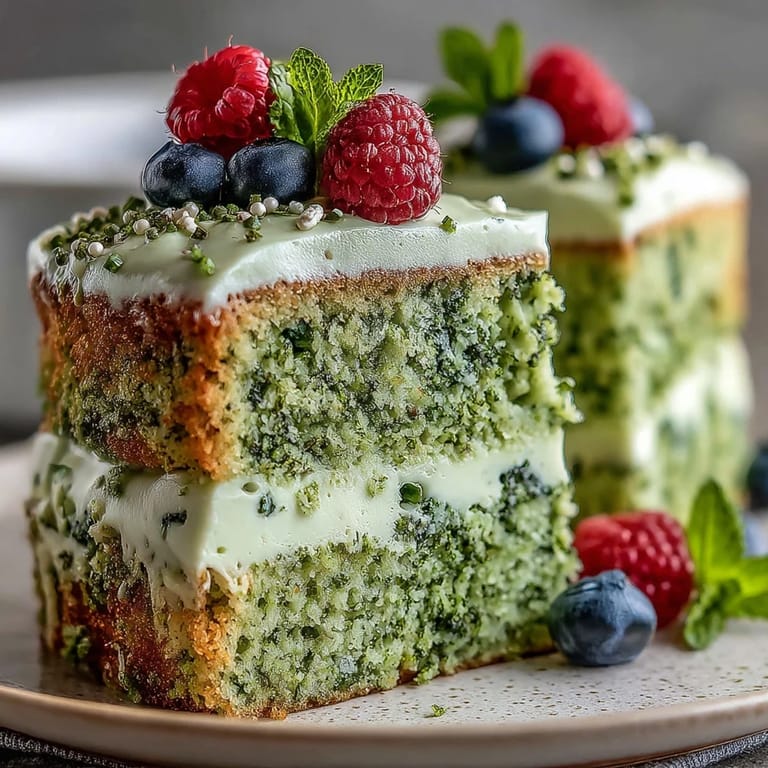 A delightful smash cake style mini matcha birthday cake, ready for a celebration.