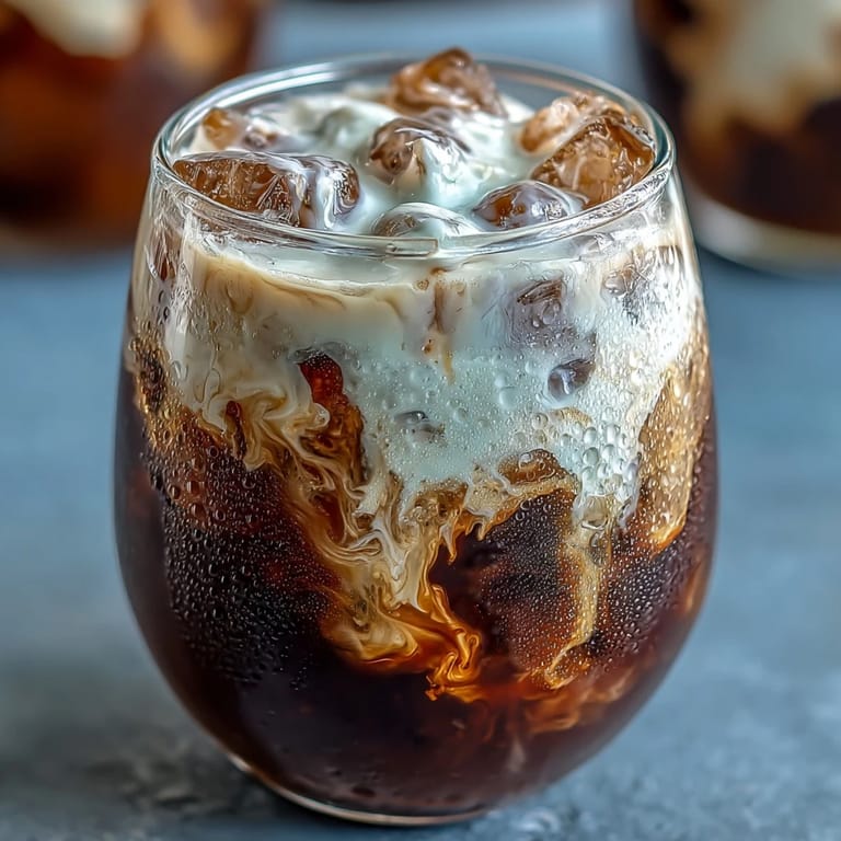 Refreshing iced coffee featuring rich, velvety vanilla sweet cream.