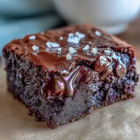 Fudgy Tahini Chocolate Brownies, rich with nutty swirls, baked to perfection.